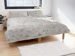 Lenjerie de pat din crep Ginkgo - 140 x 220 cm / 70 x 90 cm