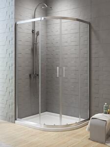 New Trendy New Varia cabină de duș 120x85 cm semicircular crom luciu/sticlă transparentă K-0509