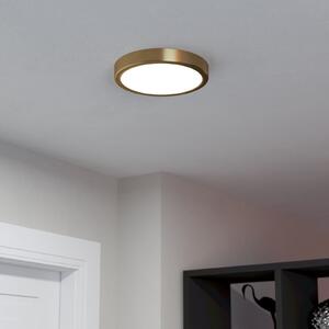 EGLO Panou LED de suprafață Fueva 5 IP20 830 alamă Ø21cm, Auriu / Alamă, Camera de zi / sufragerie, Metal, Modern
