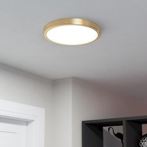 EGLO Panou LED de suprafață Fueva 5 IP20 830 alamă Ø28.5cm, Auriu / Alamă, Camera de zi / sufragerie, Metal, Modern