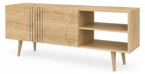 Comoda TV RONAS, stejar, PAL melaminat, 160x35x39 cm