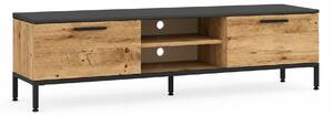 Comoda TV RL1-AA, stejar/gri, PAL melaminat, 160x35x39 cm