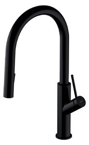 Omnires Bend baterie bucătărie pe picior negru BE6455BL
