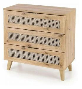 Comoda BORNEO, stejar artisan, PAL laminat, 80x40x85 cm