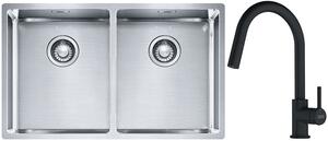 Set chiuveta din otel Franke Box 127.0370.188, baterie bucătărie Franke Lina 115.0626.053