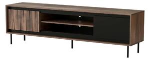 Comoda TV SWING RTV-1, nuc/negru, PAL laminat/metal, 180x40x53 cm