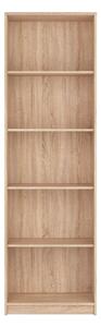 Biblioteca NEPO PLUS, stejar sonoma, PAL, 60x34x197 cm