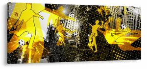 Tablou - Fotbal în marele oraș (120x50 cm)