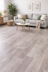Covorul PVC linoleum Bern Oak 94-3, 1.5 m, 2 m, 2.5 m, 3 m, Gri, Suport Pasla 150 x 500