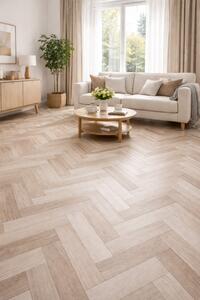 Covorul PVC linoleum Tree 95-2, 1.5 m, 2 m, 2.5 m, 3 m, Crem Bej Suport Pasla 150 x200