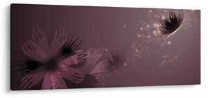 Tablou - Floare și fluture (120x50 cm)
