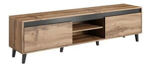 Comoda TV NORD, stejar wotan/gri antracit, PAL laminat, 170x38x49 cm