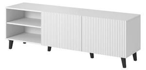 Comoda TV PAFOS, alb, PAL laminat, 150x40x52 cm