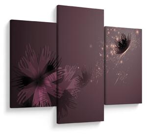 Tablou - Floare și fluture (90x60 cm)