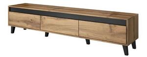 Comoda TV NORD, stejar wotan/gri antracit, PAL laminat, 185x38x42 cm