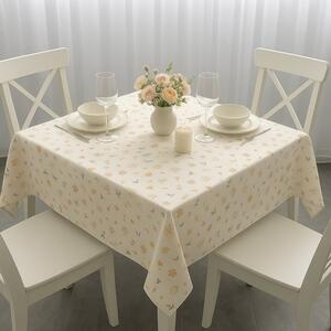 Fata de masa din bumbac teflonat 120x160 cm floricele galbene