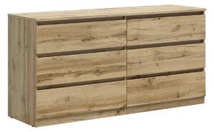 Comoda TETRIX, stejar wotan, PAL, 150x45x76 cm