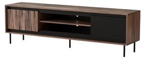 Comoda TV SWING RTV-1, nuc/negru, PAL laminat/metal, 180x40x53 cm