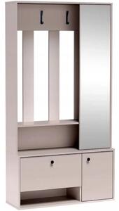 Mobilier hol SPOT, casmir, PAL laminat/metal, 100x33x191 cm