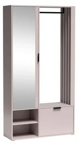 Mobilier hol MILO UNI, casmir, PAL laminat/metal, 100x33x189 cm