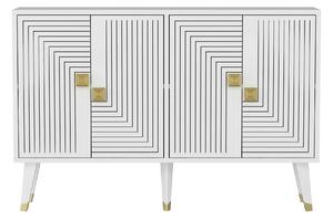 Comoda AHART, alb, PAL melaminat, 120x30x80 cm
