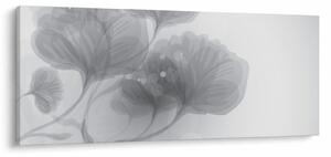 Tablou - Flori în nuanțe gri (120x50 cm)