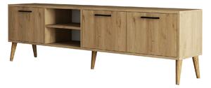 Comoda TV EXXEN-1587, stejar, PAL melaminat, 180x35x53 cm