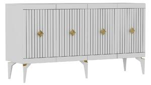 Comoda MIDAS, alb, PAL melaminat, 150x40x79 cm