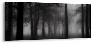 Tablou - Pădure în ceață (120x50 cm)