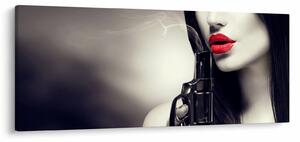Tablou - Femeia misterioasă (120x50 cm)
