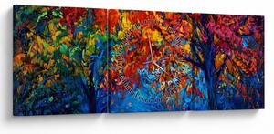 Tablou cu pictura naturii (cu ceas) (90x30 cm)