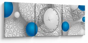 Tablou cu motiv 3D (cu ceas) (90x30 cm)