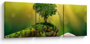 Tablou - Mama natura (cu ceas) (90x30 cm)