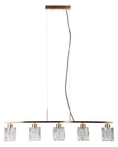 ITALUX PND-40814-5-HBR - Lustră pe cablu SIMONA 5xE14/40W/230V aurie