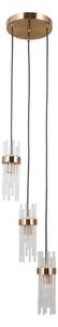 ITALUX PND-40760-3-HBR - Pendul TARASO pe cablu, 3xE14/40W/230V, auriu
