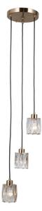 ITALUX PND-40813-3R-HBR - Lustră pe cablu TORNO 3xE14/40W/230V aurie