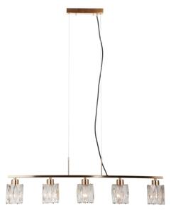 ITALUX PND-40814-5-HBR - Lustră pe cablu SIMONA 5xE14/40W/230V aurie