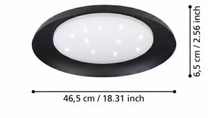 Eglo 99703 - Plafonieră LED PENJAMO LED/17,1W/230V neagră