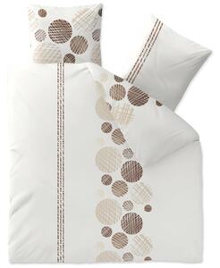 Lenjerie de pat din bumbac Renforce CLEO albă Dimensiune lenjerie de pat: 2 buc 80 x 80 cm | 200 x 220 cm