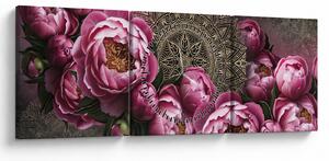 Tablou - Armonie (cu ceas) (90x30 cm)