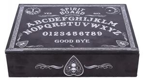 Cutie bijuterii cu oglinda si compartimente Spirit board ( Negru) 25 cm