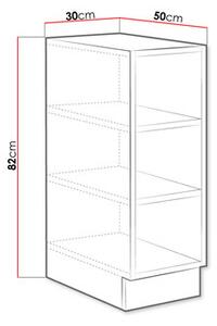 Raft inferior de bucătărie Vintageline 30 D OTW BB (Alb) . 1103350