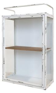 Etajera de perete din metal, cu aspect vintage