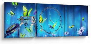 Tablou - Libertate (cu ceas) (90x30 cm)