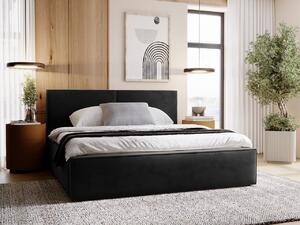 Z0ND0 Pat de o persoană 120 cm Sekozzo (Negru) (cu somieră) (cu sp. depozitare). 1103554