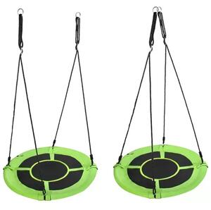 Leagăn tip cuib 120 cm - leagăn rotund pentru grădină, negru, Kruzzel