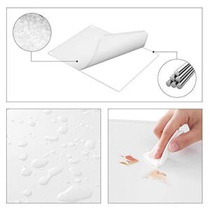 Set 15 cuburi modulare din plastic pentru depozitare, Songmics, Alb, 123x31x123 cm