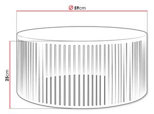 Măsuță de cafea Konezo Mini (Alb + Alb arctic) . 1103724