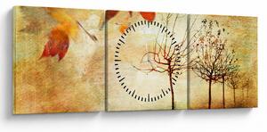 Tablou - Dispoziție de toamnă (cu ceas) (90x30 cm)