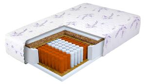Saltea cu arcuri individuale și cocos Dax 80x200x24 - husă Lavender
